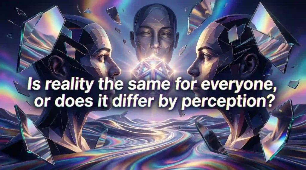 abstract philosophical questions about reality and perception image