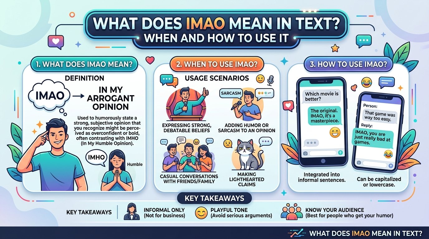 What Does IMAO Mean in Text? When and How to Use It