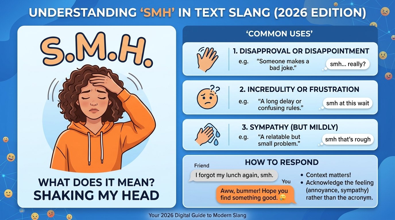 SMH Meaning in Chat: What Does SMH Mean in Text Slang? Everything You Need to Know (2026 Guide)